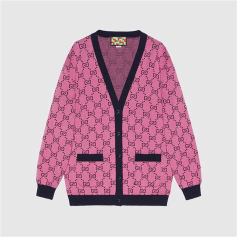 pink gucci cardigan